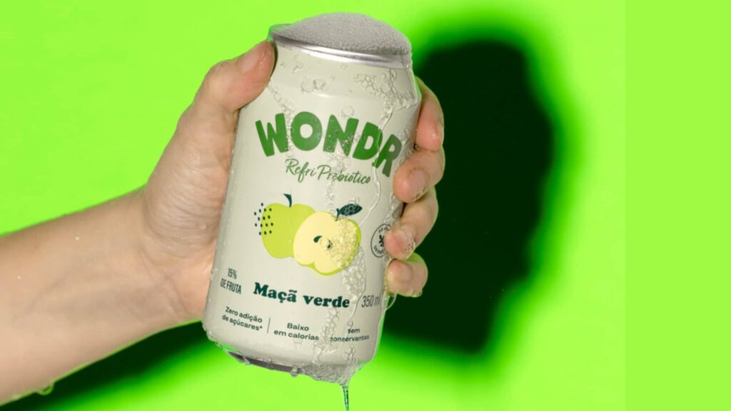 WONDR lança sabor maçã verde em refrigerante prebiótico