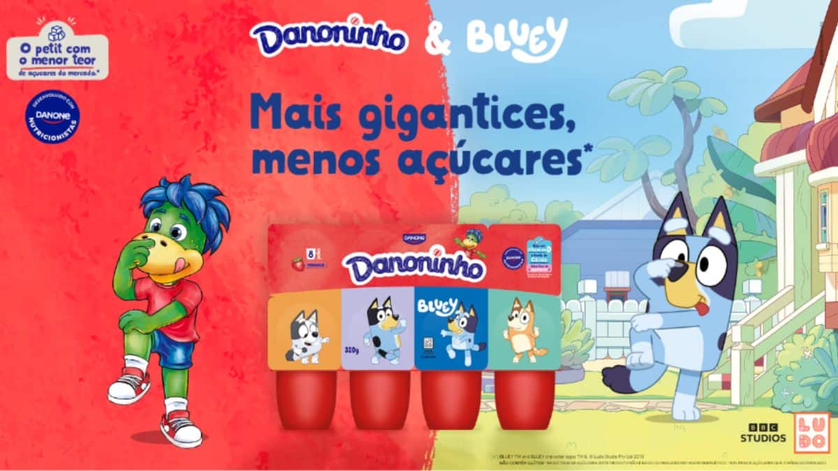 Danoninho leva Bluey às embalagens