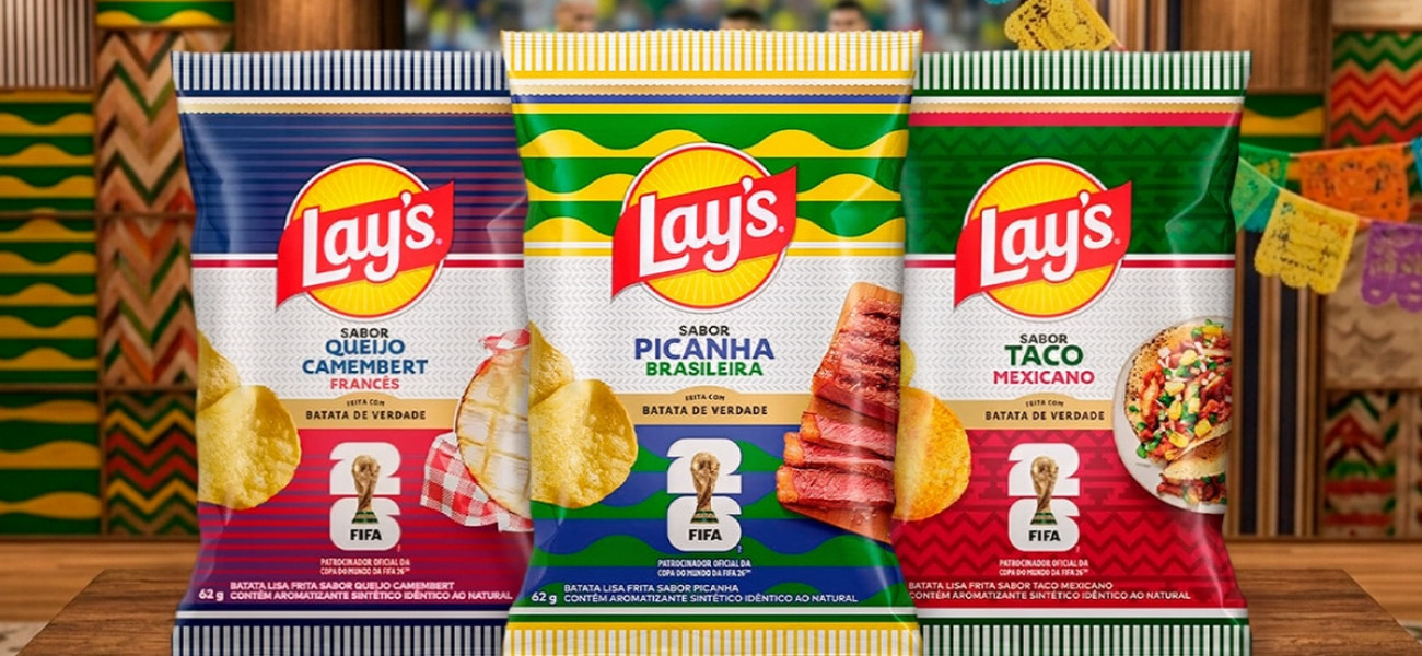 Lay’s lança sabores globais para Copa 2026