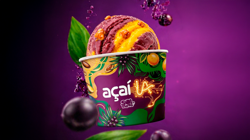 Marca mineira lança o primeiro açaí co-criado com IA