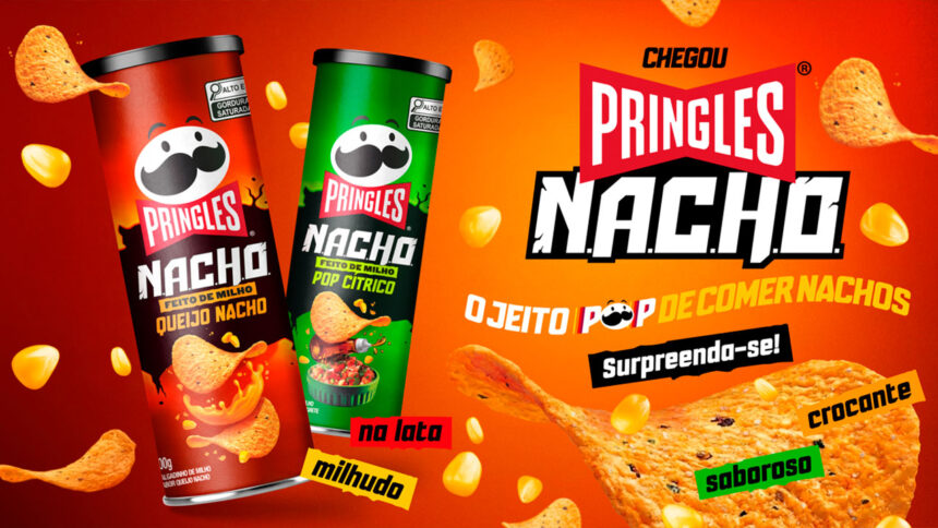 Pringles Nacho marca entrada da marca na categoria de nachos
