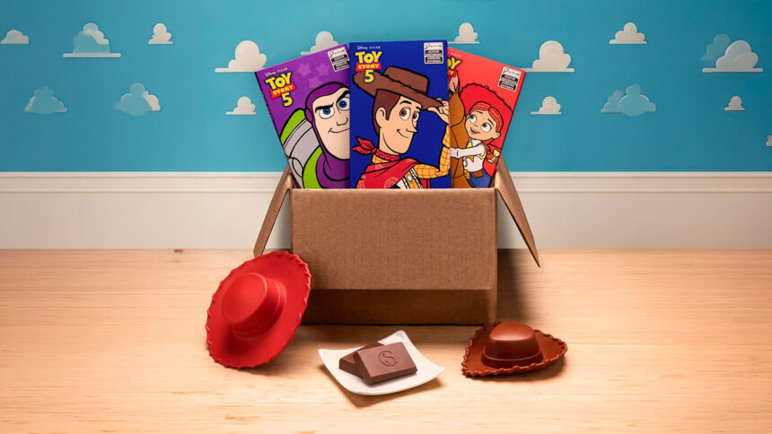 Cacau Show Toy Story 5 ganha linha de chocolates