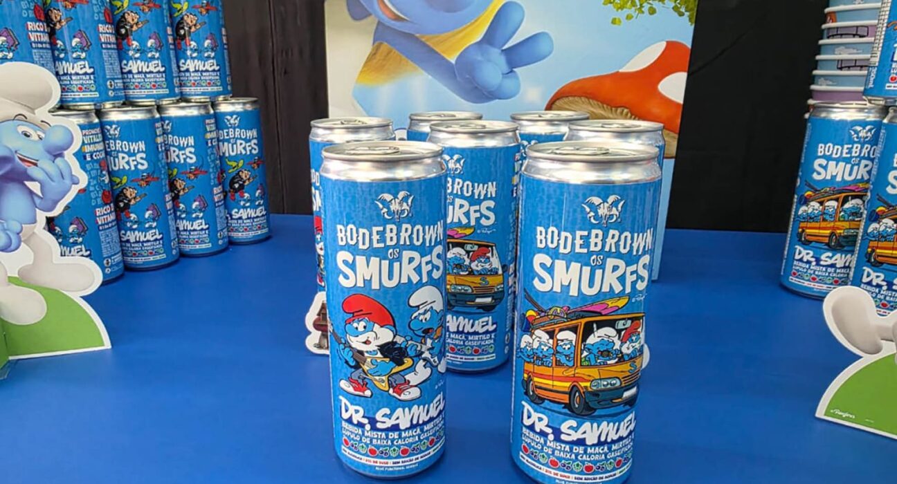 Bebida funcional Bodebrown estreia com os Smurfs