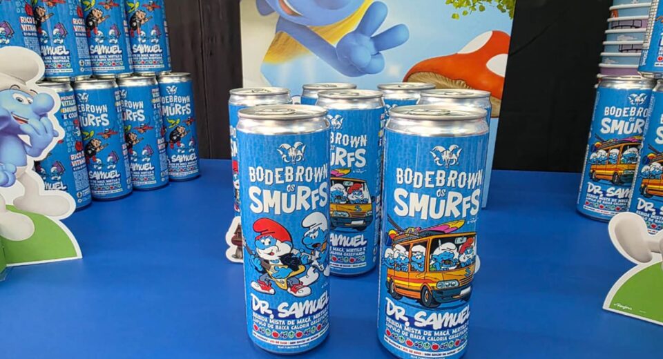 Bebida funcional Bodebrown estreia com os Smurfs