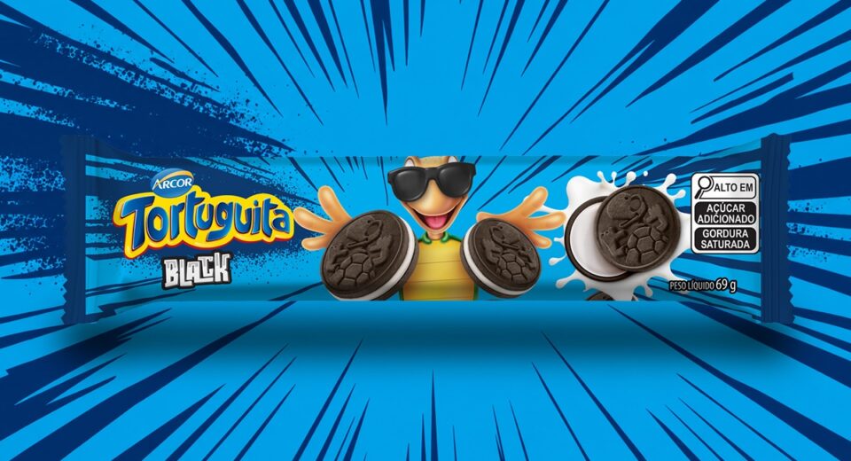Tortuguita Black amplia portfólio de biscoitos da Arcor