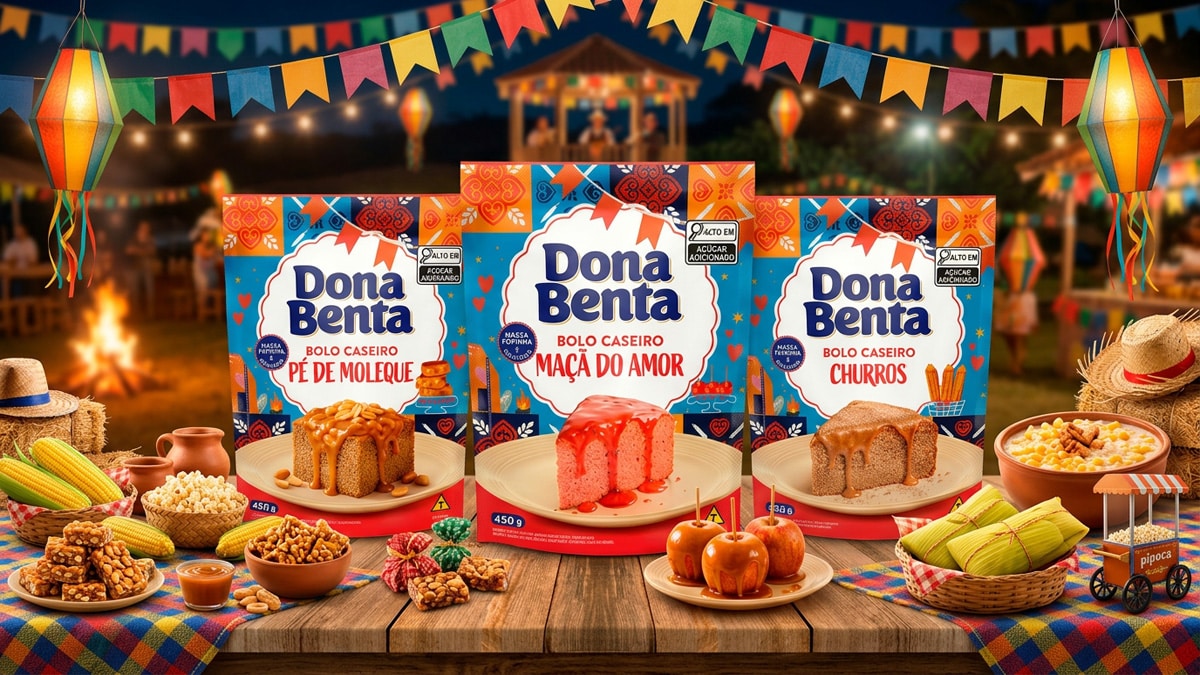 Mistura para Bolo Dona Benta ganha edição junina