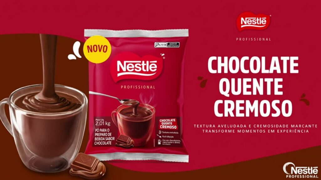 Chocolate Quente Cremoso da Nestlé chega ao food service