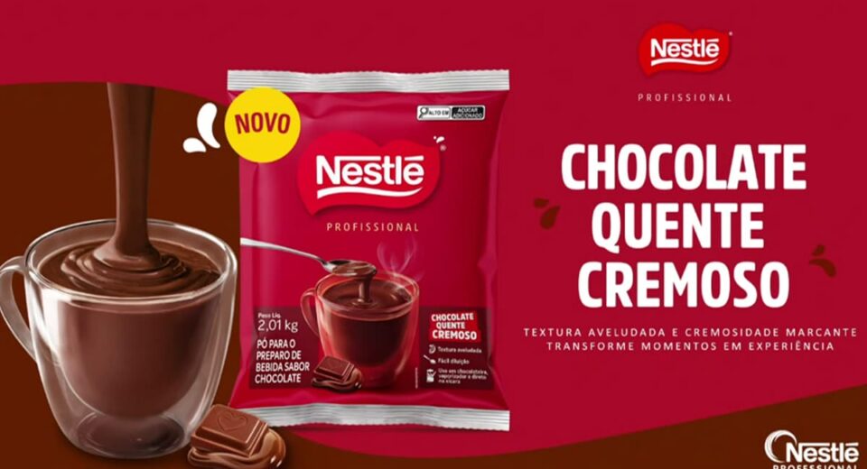 Chocolate Quente Cremoso da Nestlé chega ao food service