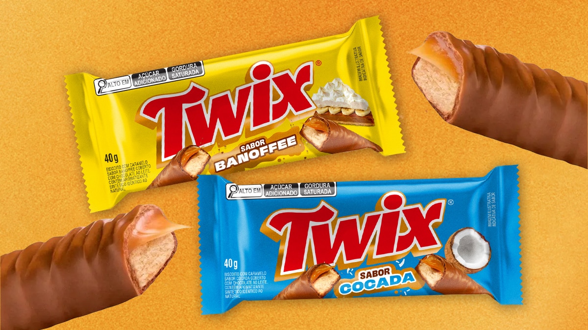 Twix Cocada e Banoffee chegam às gôndolas brasileiras
