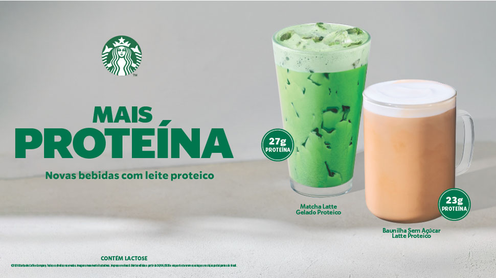 Starbucks aposta em leite proteico no Brasil