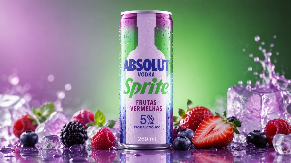 Absolut Sprite Frutas Vermelhas chega ao Brasil