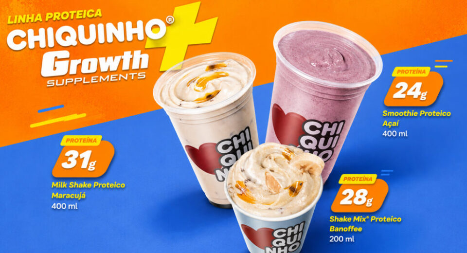 Chiquinho e Growth lançam bebidas proteicas