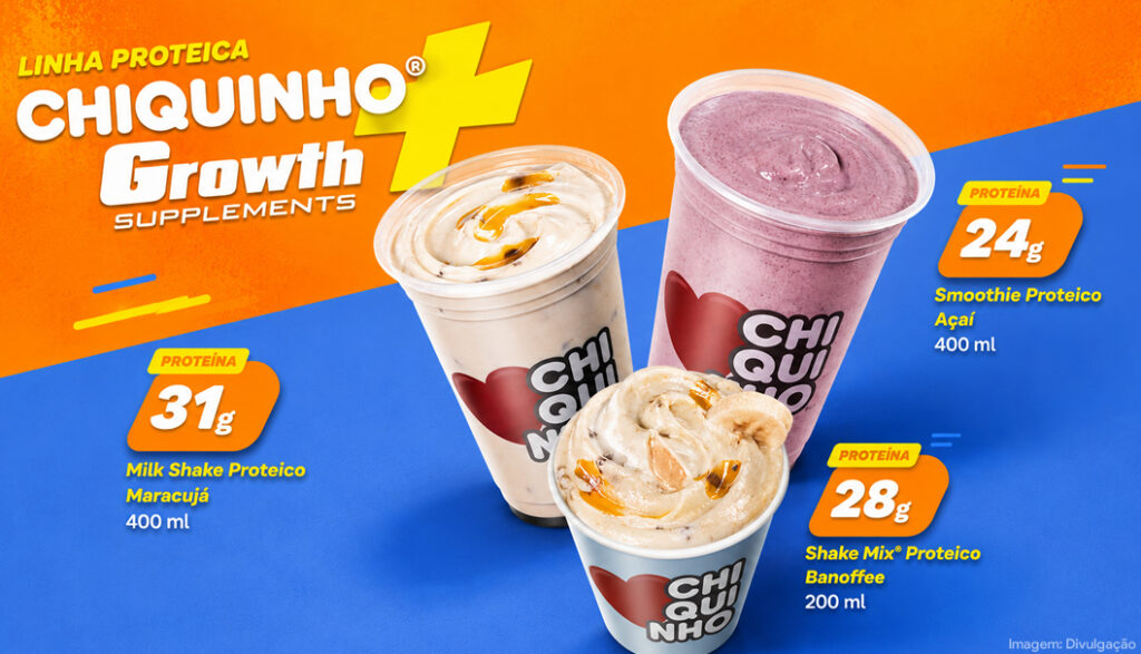Chiquinho e Growth lançam bebidas proteicas