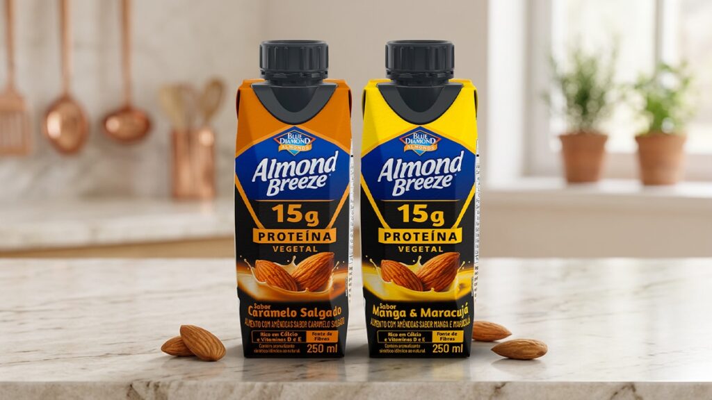 Almond Breeze lança bebida proteica vegetal no Brasil