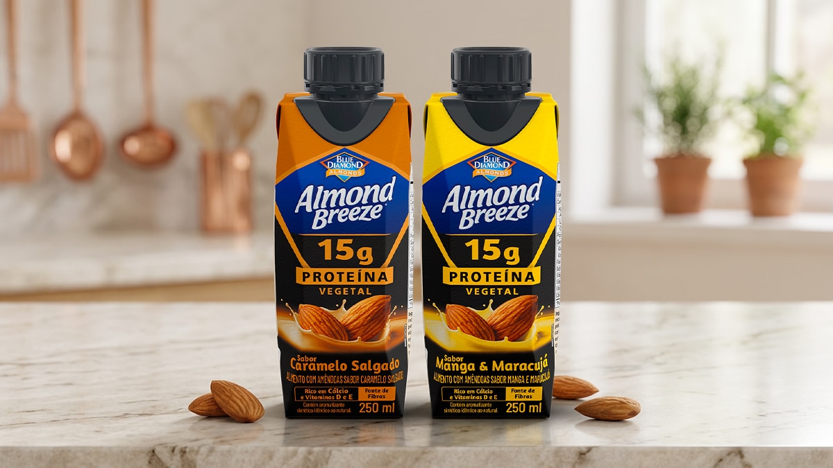 Almond Breeze lança bebida proteica vegetal no Brasil