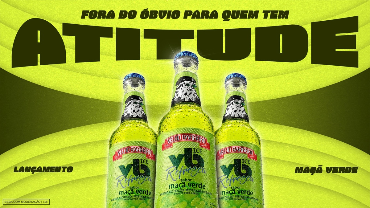 VB Refresca lança sabor Maçã Verde em linha RTD