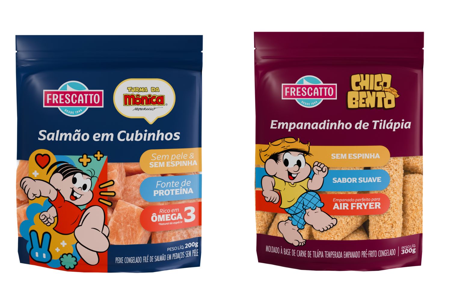 Frescatto lança linha infantil de pescados com Turma da Mônica
