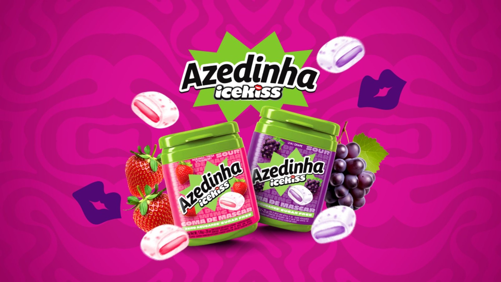 Icekiss Azedinha estreia em gomas de mascar zero açúcar