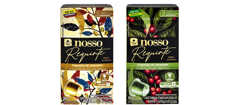Café em cápsulas da marca própria do Dia Supermercados