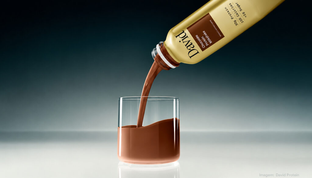 David lança milkshake proteico com 30 g de proteína