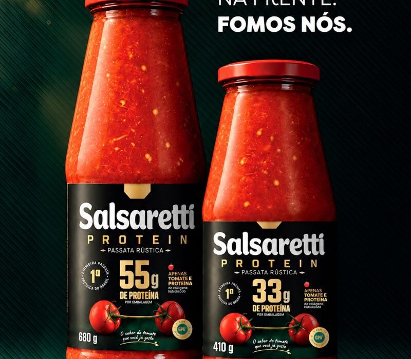 Passata proteica: Salsaretti lança produto com colágeno