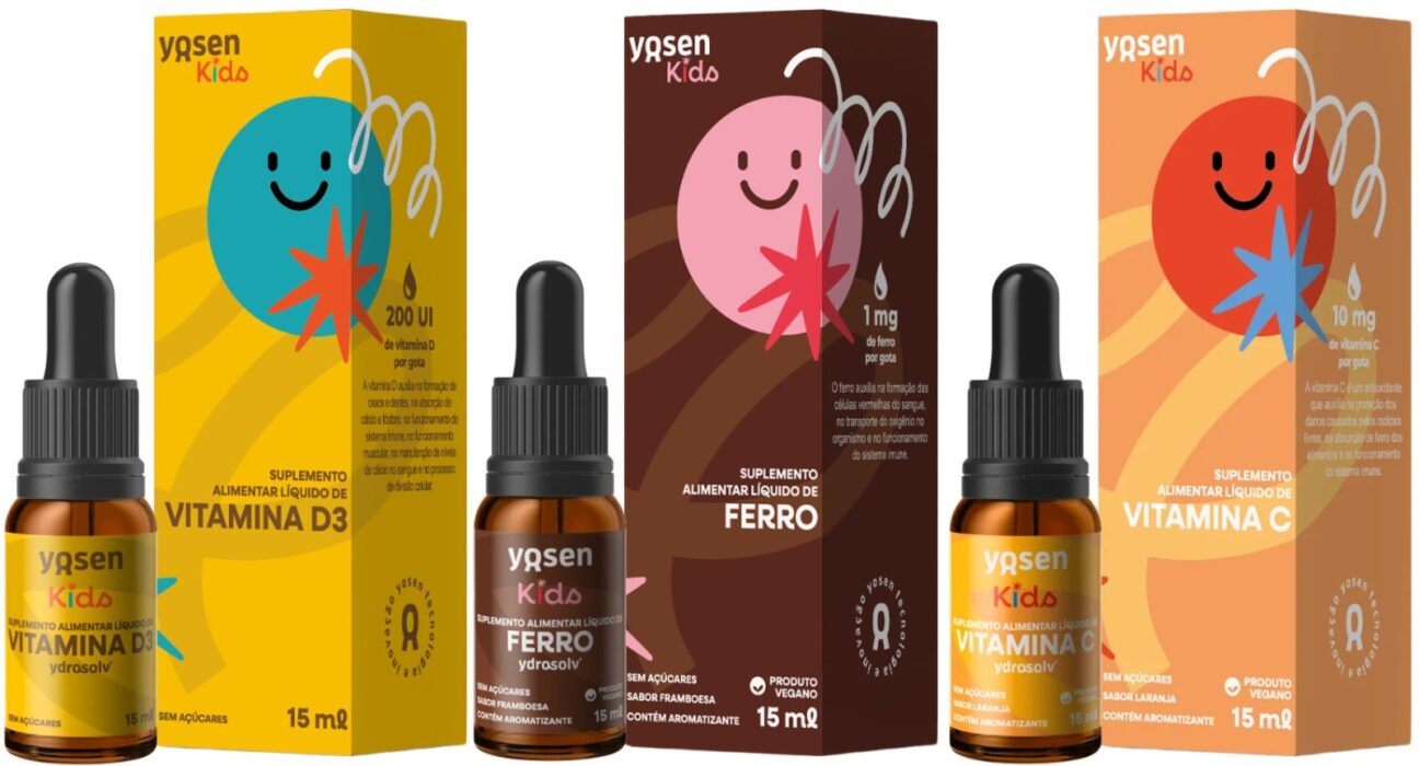 Suplementos infantis: Yosen lança linha kids e vitaminas