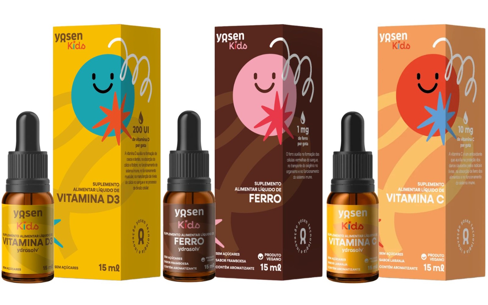 Suplementos infantis: Yosen lança linha kids e vitaminas