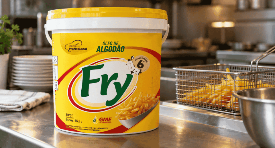 Óleo de algodão da M. Dias Branco chega ao food service