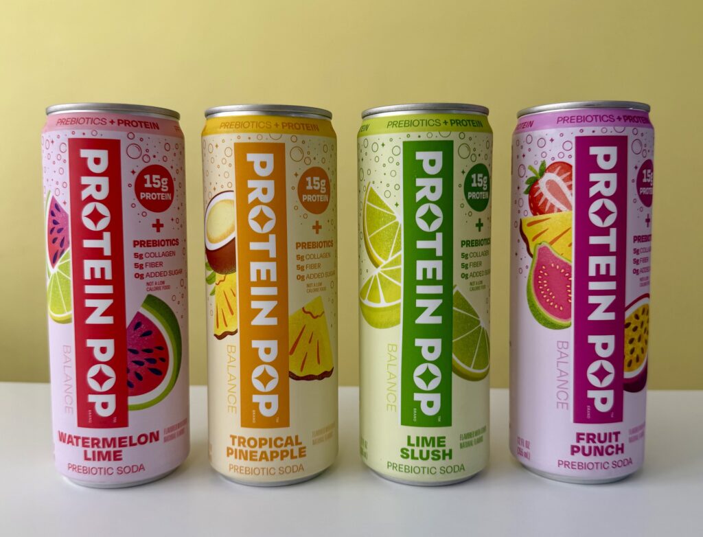 Refrigerante com prebióticos une whey e colágeno
