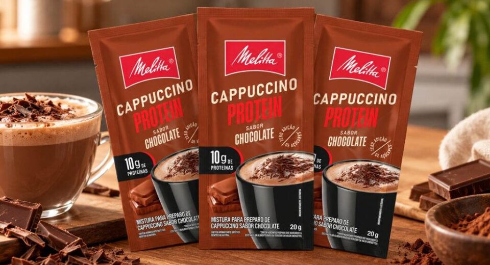 Melitta lança cappuccino com proteína de 10g por sachê