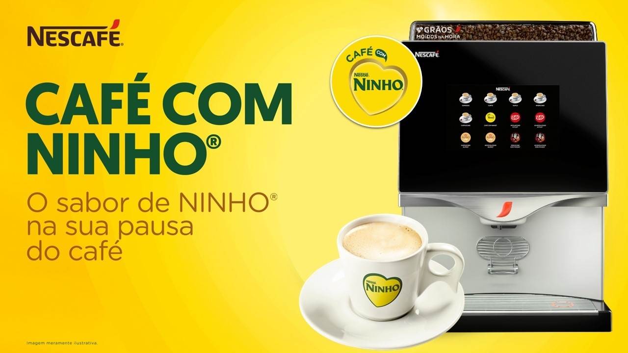 Café com Ninho chega às máquinas Nescafé Professional
