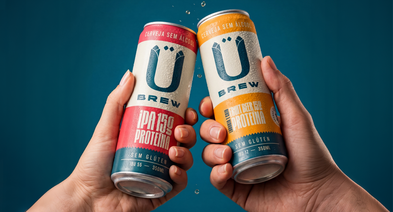 Cerveja com proteína: ÜBrew lança IPA e Fruit Beer sem álcool