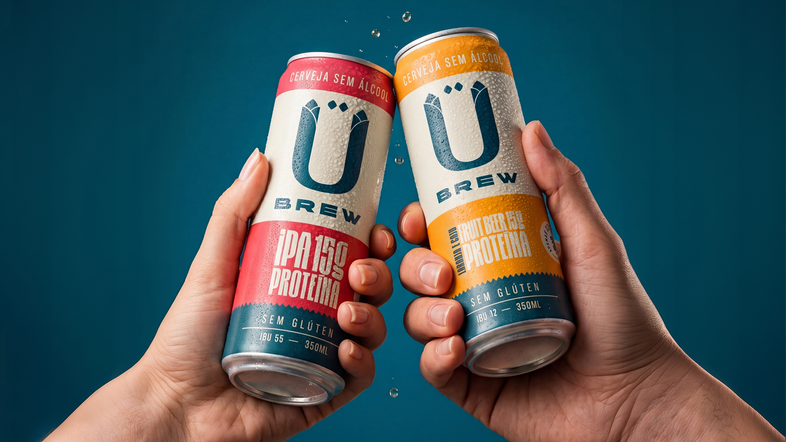 Cerveja com proteína: ÜBrew lança IPA e Fruit Beer sem álcool